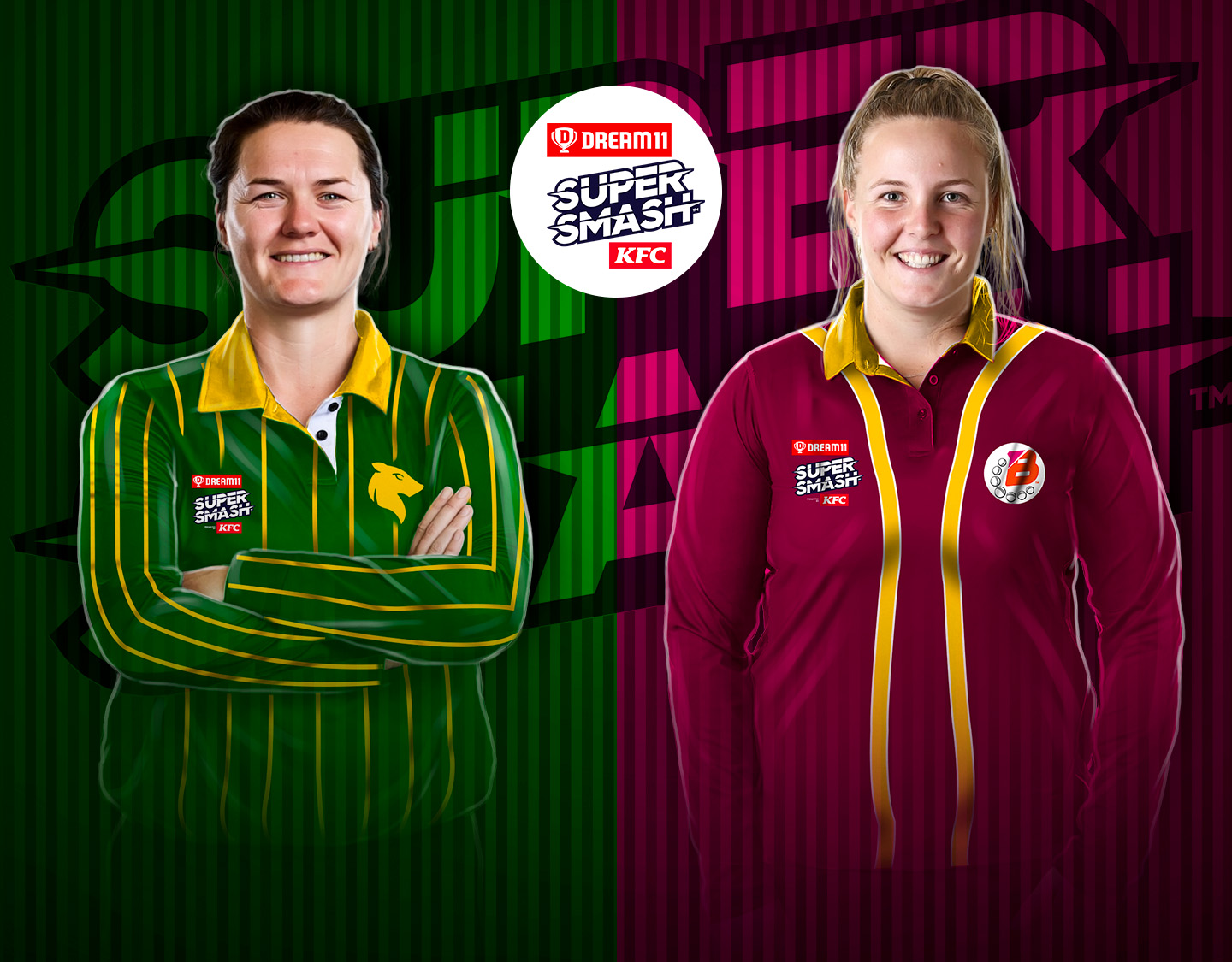 Match 8 of dream11 women's super smash, 2024-25: central hinds vs northern brave women banner