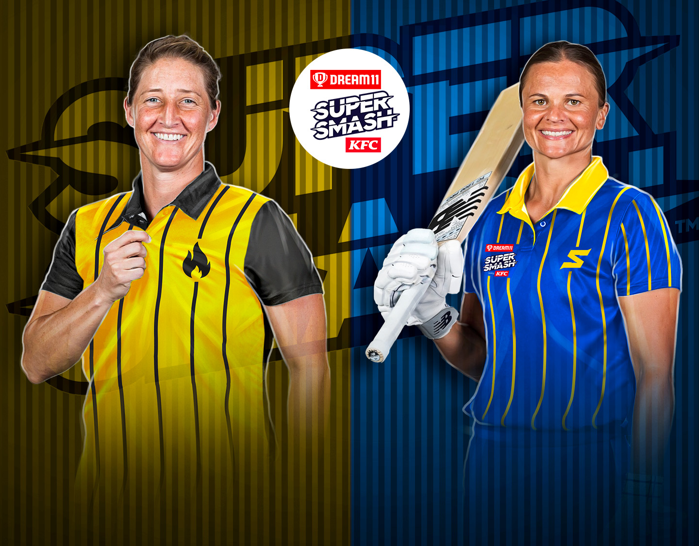 Match 14 of dream11 women's super smash, 2024-25: wellington blaze vs otago sparks banner