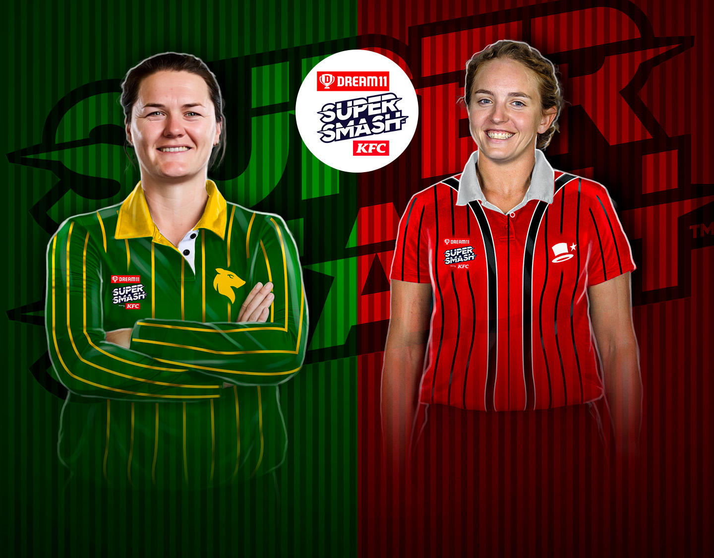 Match 17 of dream11 women's super smash, 2024-25: central hinds vs canterbury magicians banner