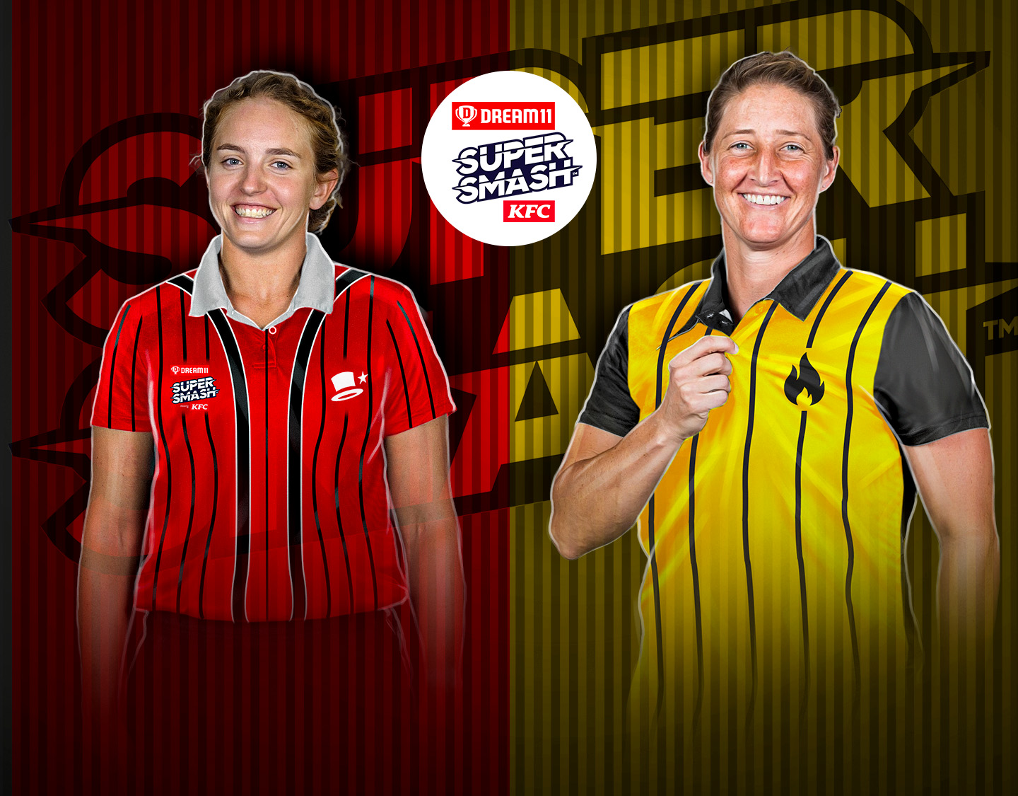 Match 24 of dream11 women's super smash, 2024-25: canterbury magicians vs wellington blaze banner