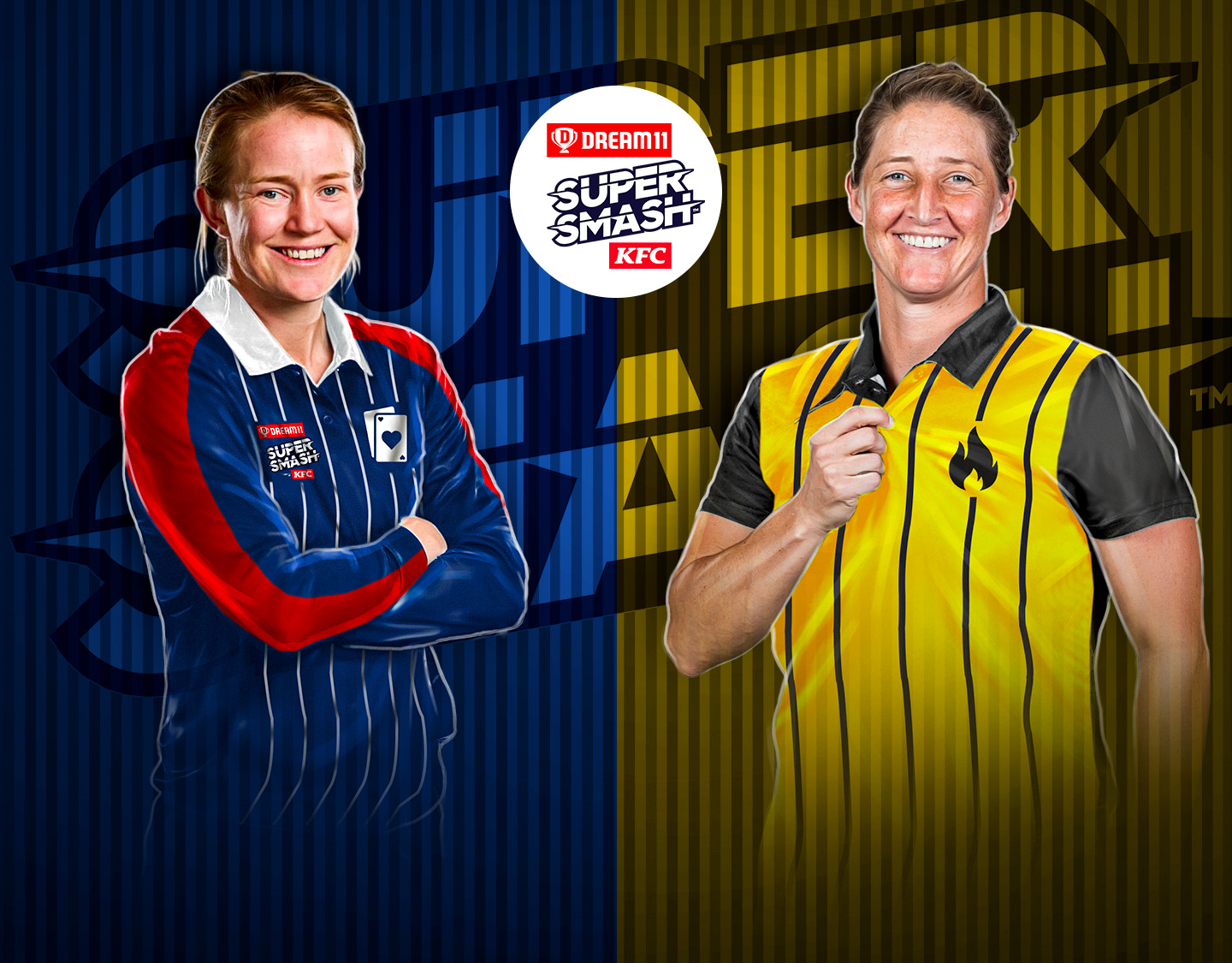 Match 27 of dream11 women's super smash, 2024-25: auckland hearts vs wellington blaze banner