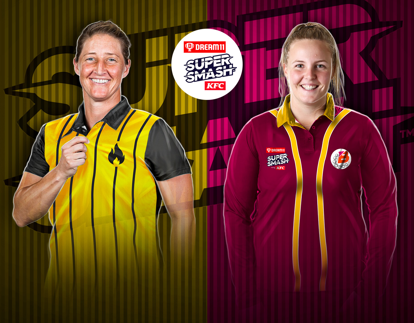 Match 30 of dream11 women's super smash, 2024-25: wellington blaze vs northern brave women banner