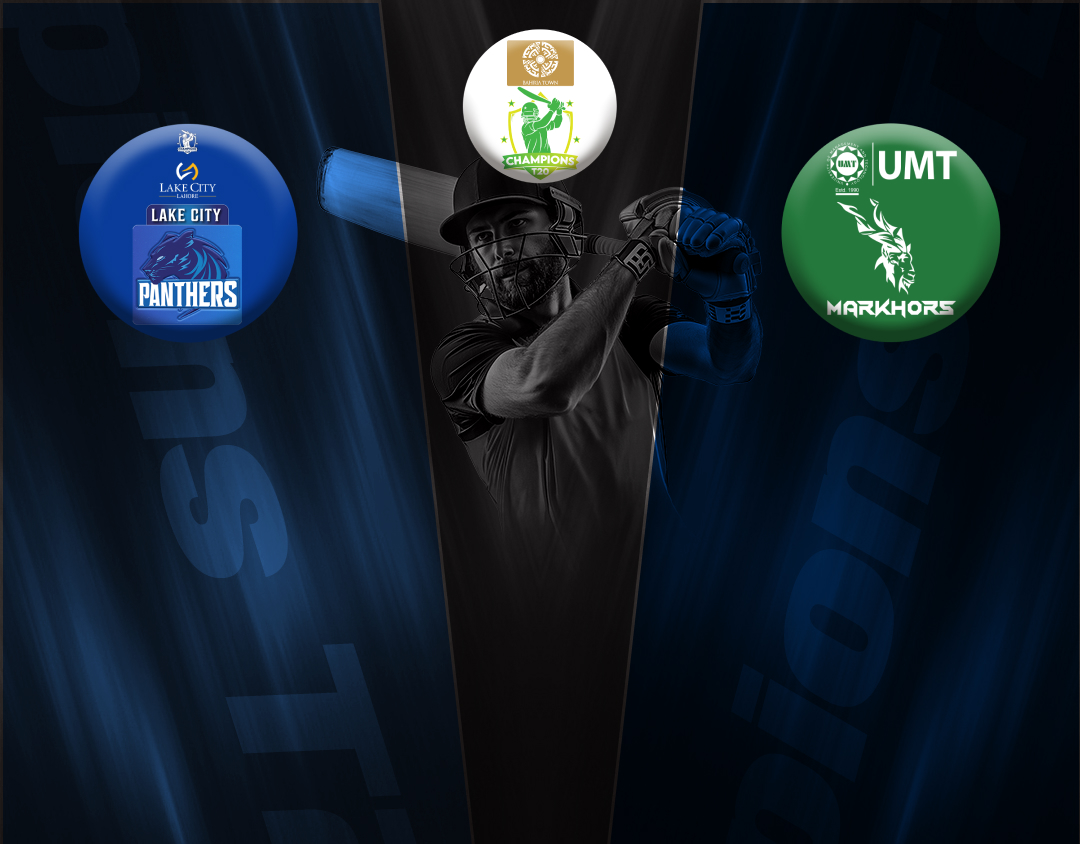 Match 19 of champions t20 cup, 2024: lake city panthers vs umt markhors banner