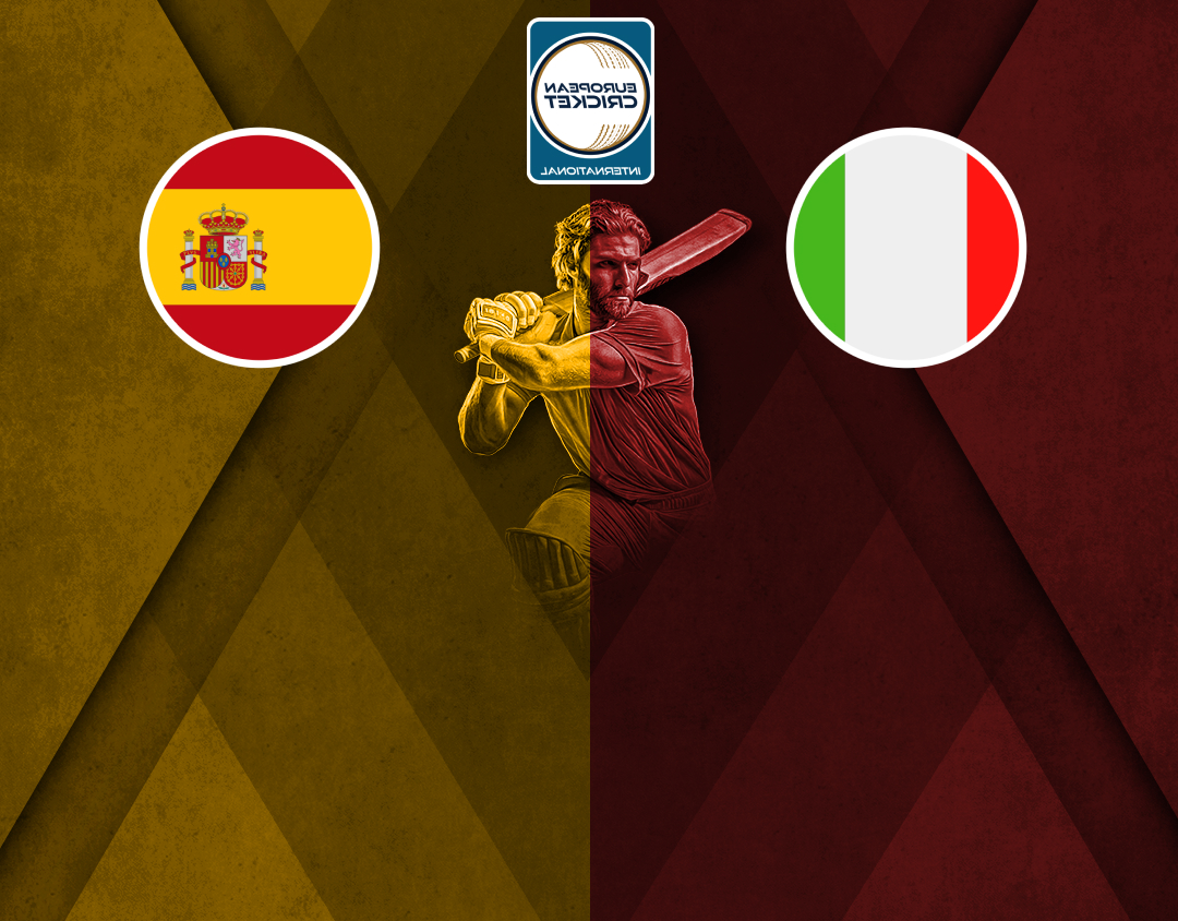 Match 3 of eci spain, 2024: spain vs italy banner