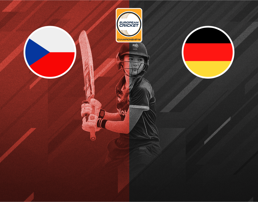 Match 2 of european cricket championship-w, 2024: czechia women vs germany women banner