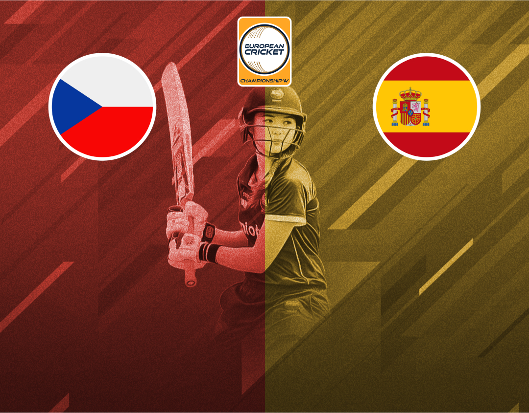Match 9 of european cricket championship-w, 2024: czechia women vs spain women banner
