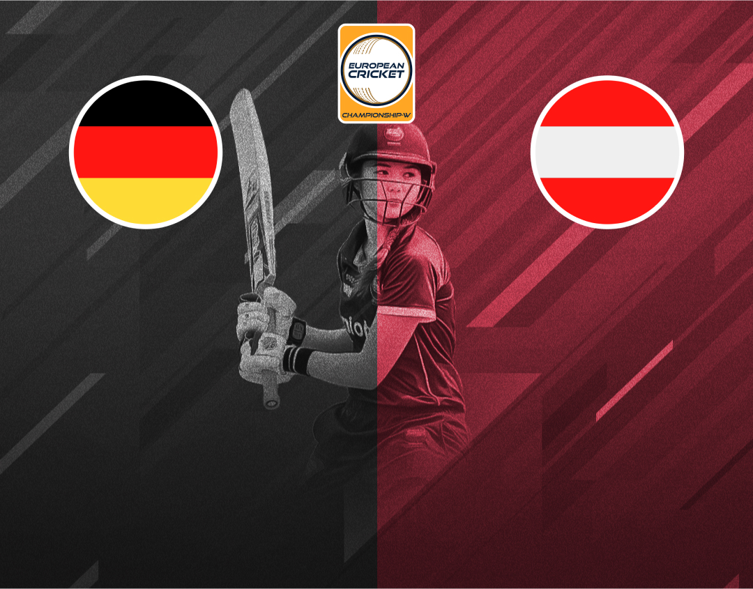 Match 3 of european cricket championship-w, 2024: germany women vs austria women banner