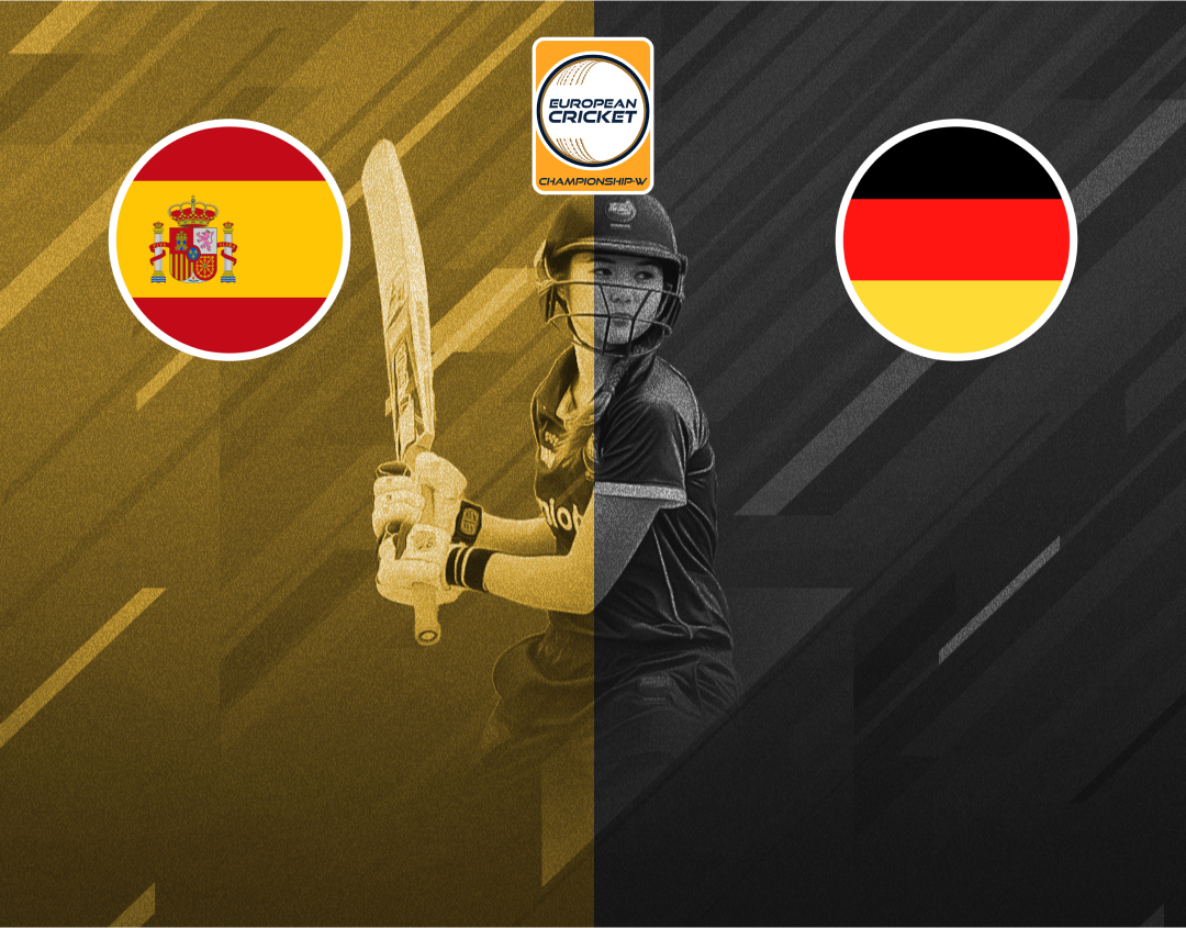 Match 14 of european cricket championship-w, 2024: spain women vs germany women banner