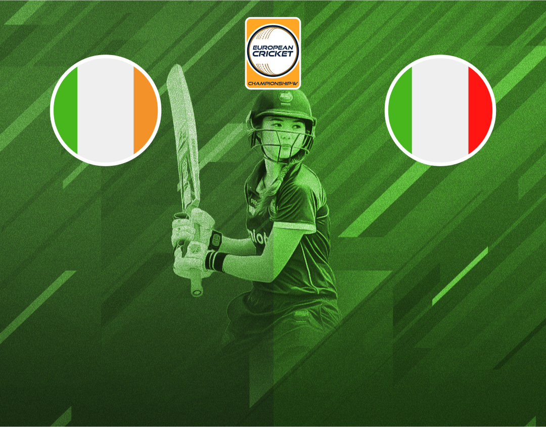 Match 5 of european cricket championship-w, 2024: ireland xi-w vs italy women banner