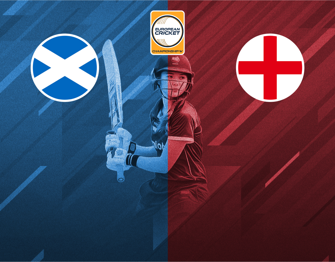 Match 9 of european cricket championship-w, 2024: scotland xi-w vs england xi-w banner