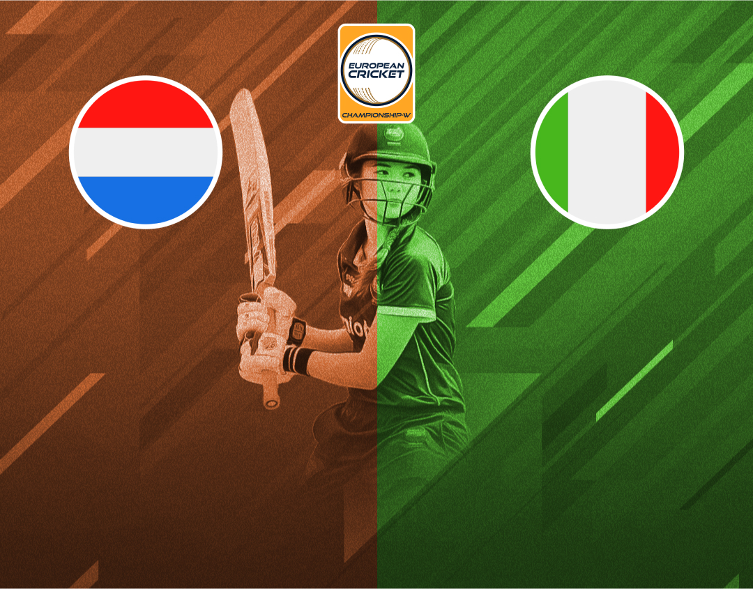 Match 13 of european cricket championship-w, 2024: netherlands xi-w vs italy women banner