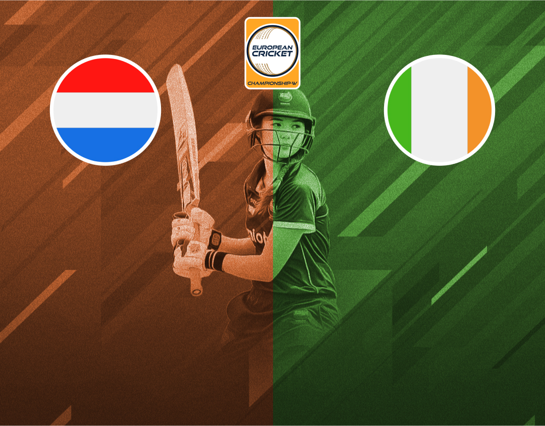 Qualifier of european cricket championship-w, 2024: netherlands xi-w vs ireland xi-w banner