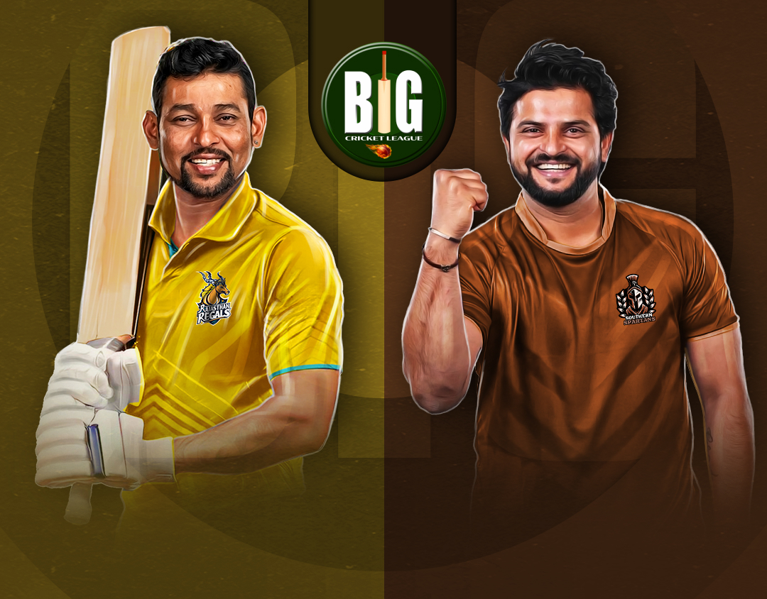 Match 2 of big cricket league, 2024: rajasthan regals vs southern spartans banner