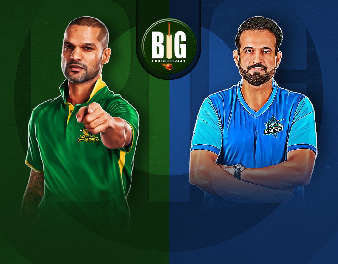 Match 4 of big cricket league, 2024: northern challengers vs mumbai marines banner