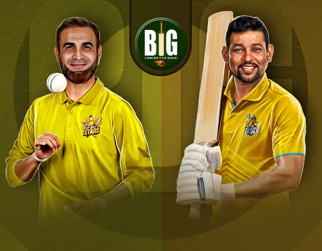 Match 14 of big cricket league, 2024: up brij stars vs rajasthan regals banner