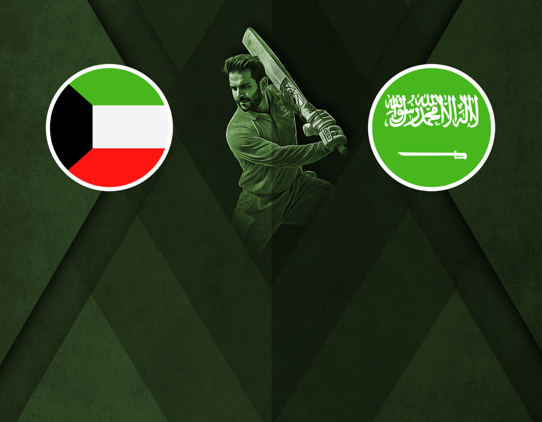 Match 2 of men's gulf cricket t20i championship 2024: kuwait vs saudi arabia banner