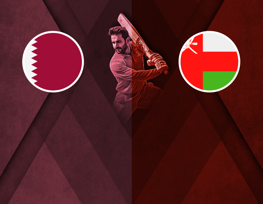 Match 4 of men's gulf cricket t20i championship 2024: qatar vs oman banner