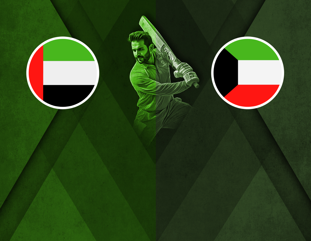 Match 8 of men's gulf cricket t20i championship 2024: united arab emirates vs kuwait banner