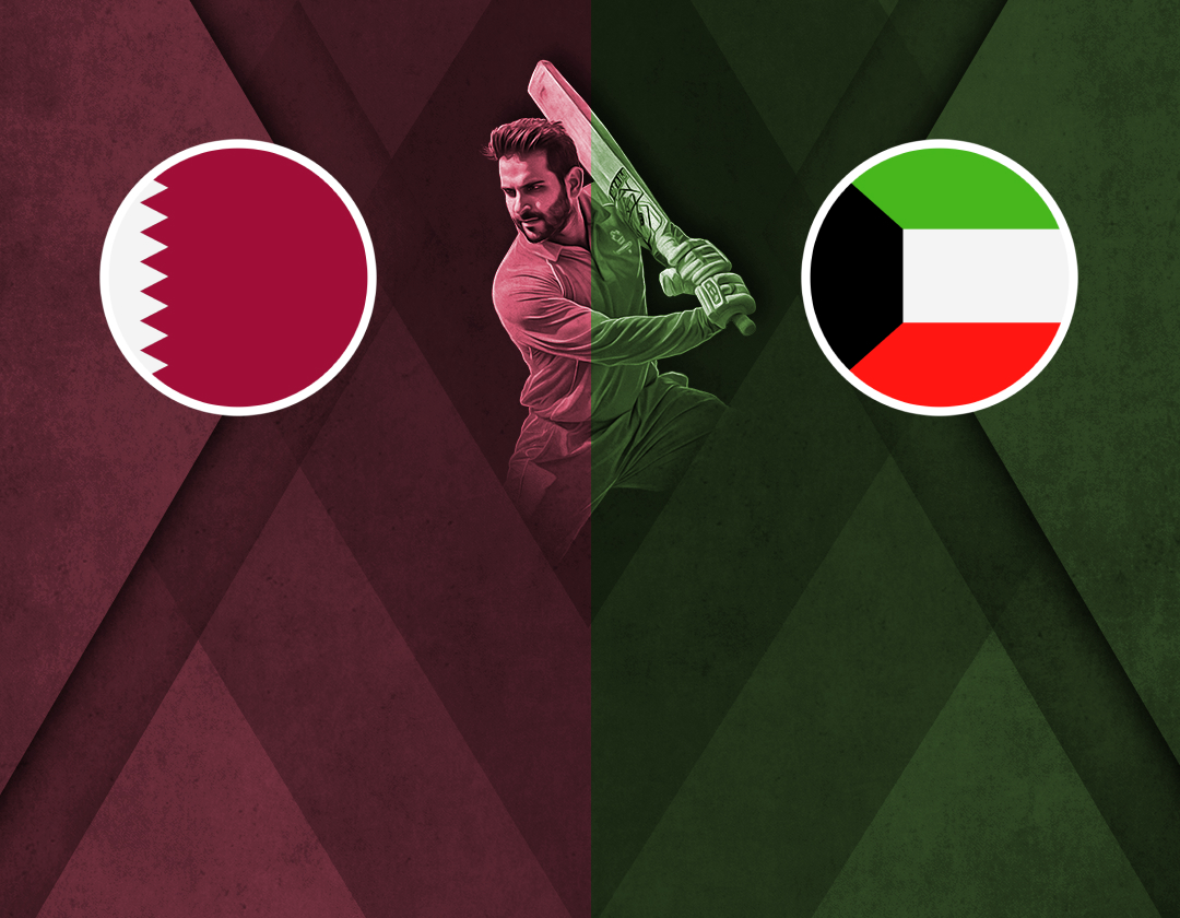 Match 9 of men's gulf cricket t20i championship 2024: qatar vs kuwait banner