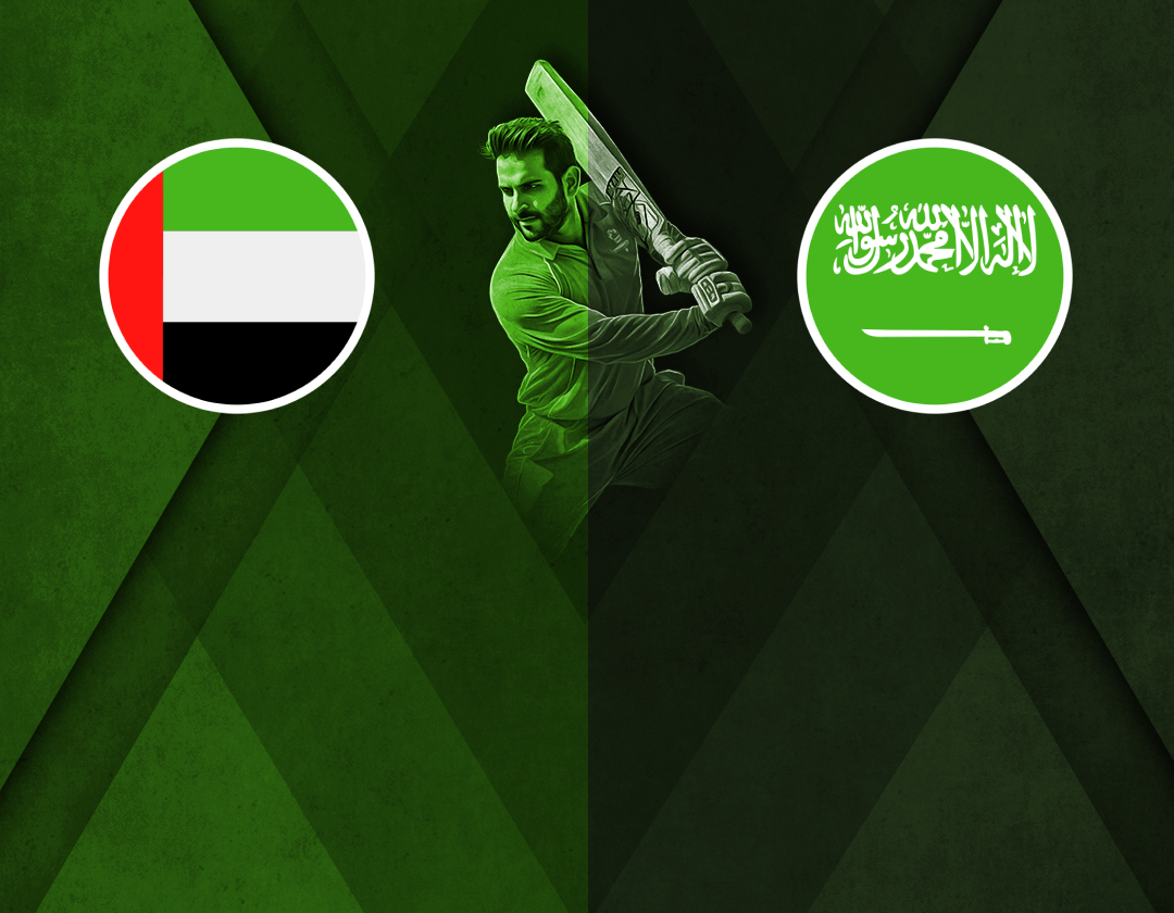 Match 13 of men's gulf cricket t20i championship 2024: united arab emirates vs saudi arabia banner