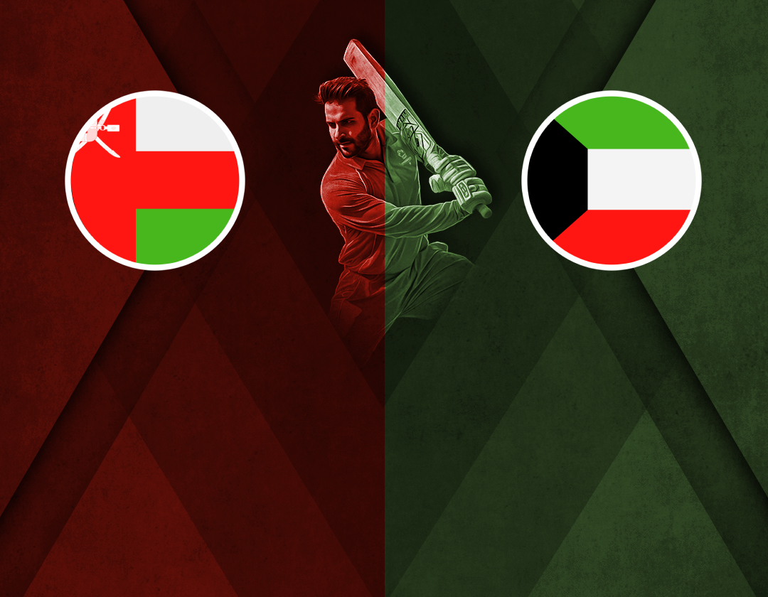 Match 15 of men's gulf cricket t20i championship 2024: oman vs kuwait banner