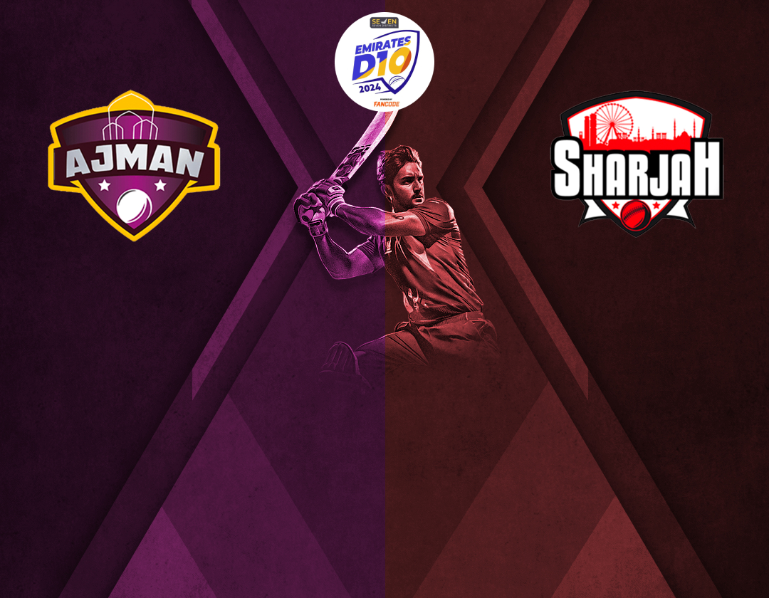 Match 16 of emirates d10 2024: ajman vs sharjah banner