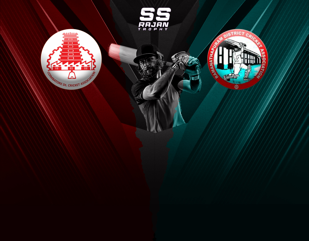 Match 1 of tnca s s rajan t20 trophy 2024-2025: coimbatore vs ramanathapuram banner
