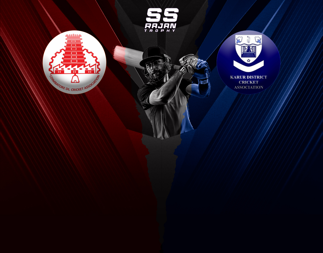 Match 5 of tnca s s rajan t20 trophy 2024-2025: coimbatore vs karur banner