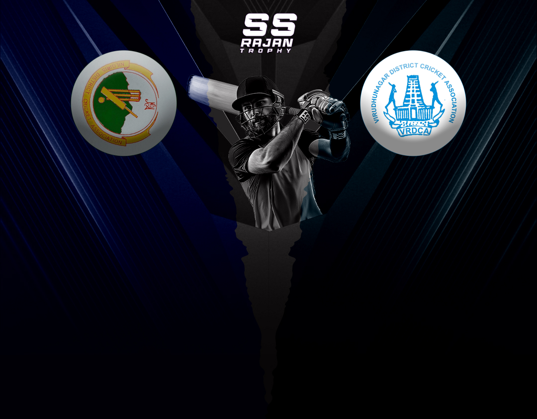 Match 8 of tnca s s rajan t20 trophy 2024-2025: nilgiris vs virudhunagar banner