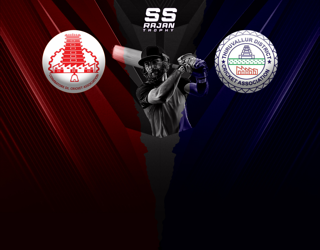 Match 9 of tnca s s rajan t20 trophy 2024-2025: coimbatore vs thiruvallur banner