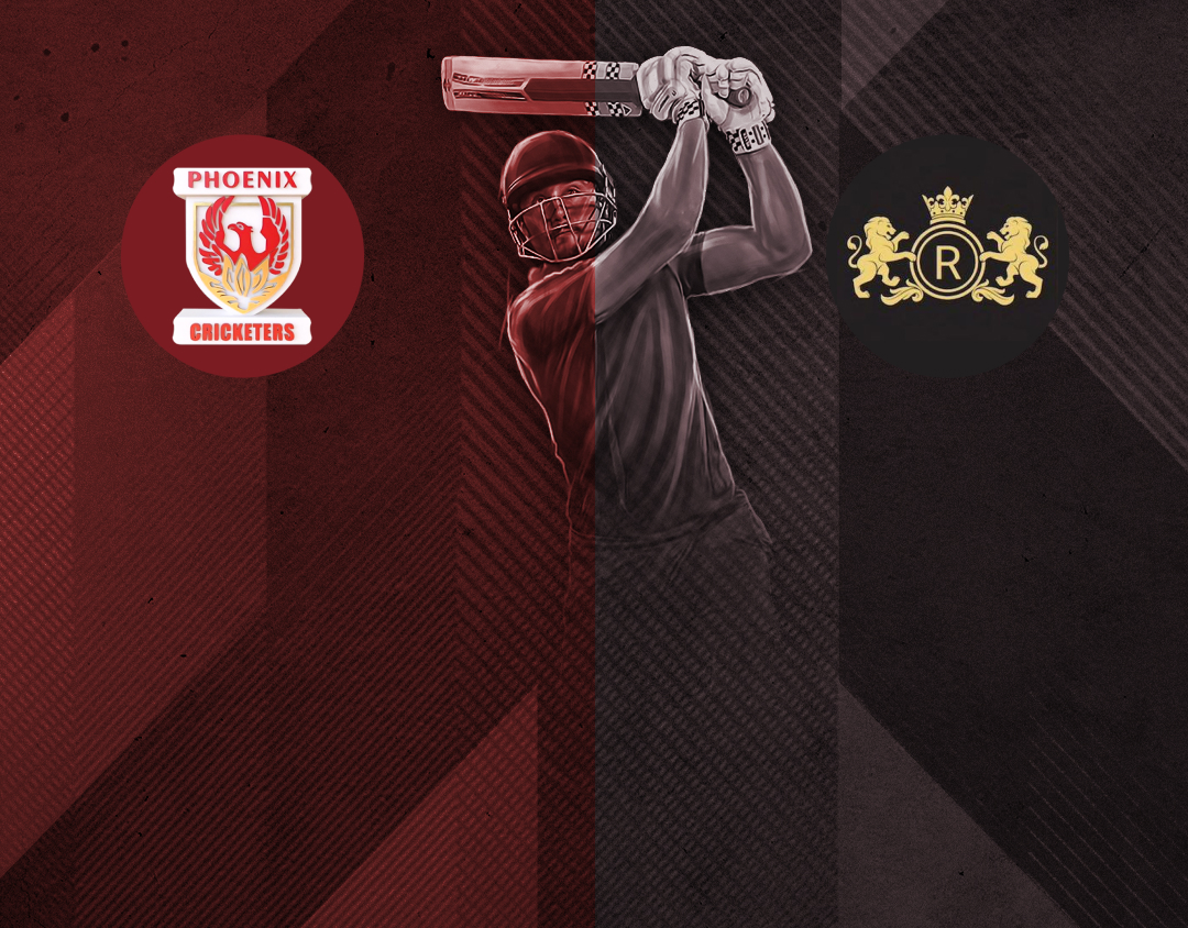Match 19 of kcc t20 challengers b league, 2024-25: phoenix cricketers vs royal lions cc banner