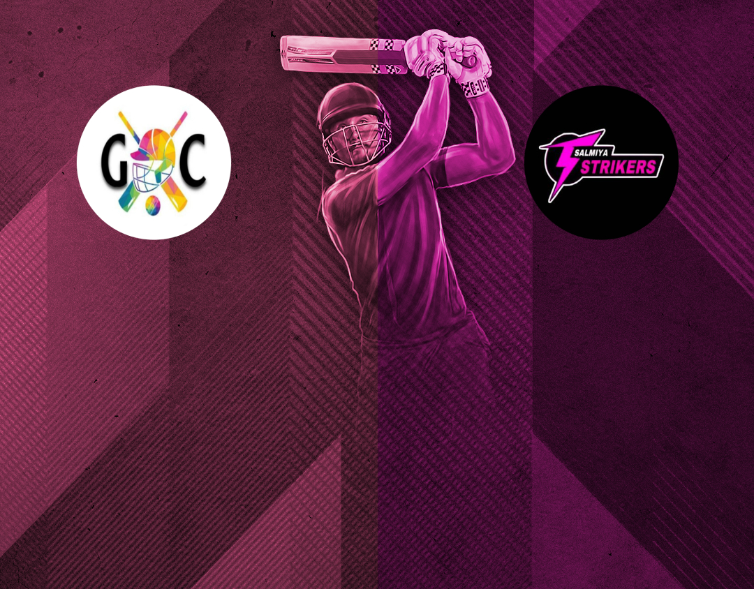 Match 25 of kcc t20 challengers b league, 2024-25: global champs vs salmiya strikers banner