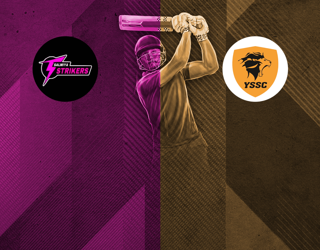 Match 34 of kcc t20 challengers b league, 2024-25: salmiya strikers vs yssc banner