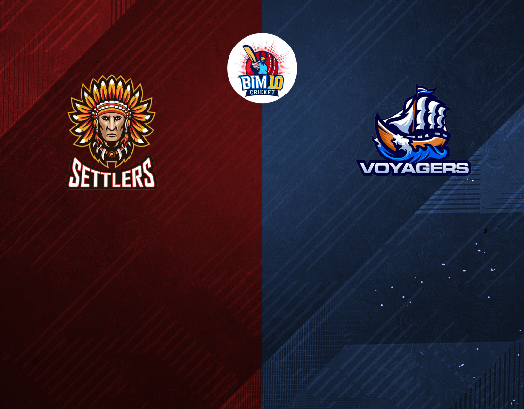 Match 1 of barbados t10, 2024-25: settlers vs voyagers banner