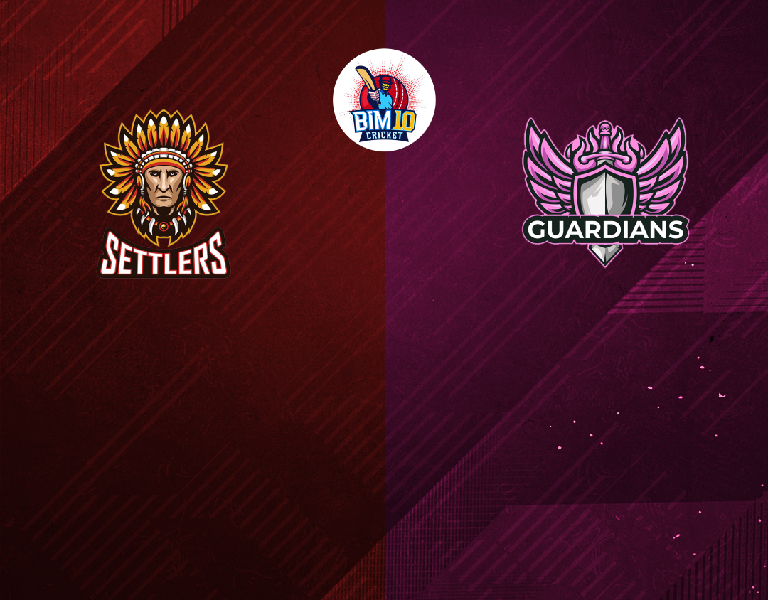 Match 7 of barbados t10, 2024-25: settlers vs guardians banner