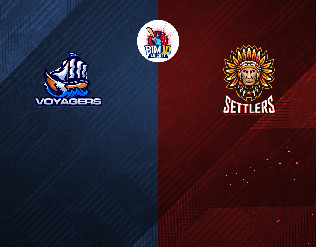 Match 17 of barbados t10, 2024-25: voyagers vs settlers banner