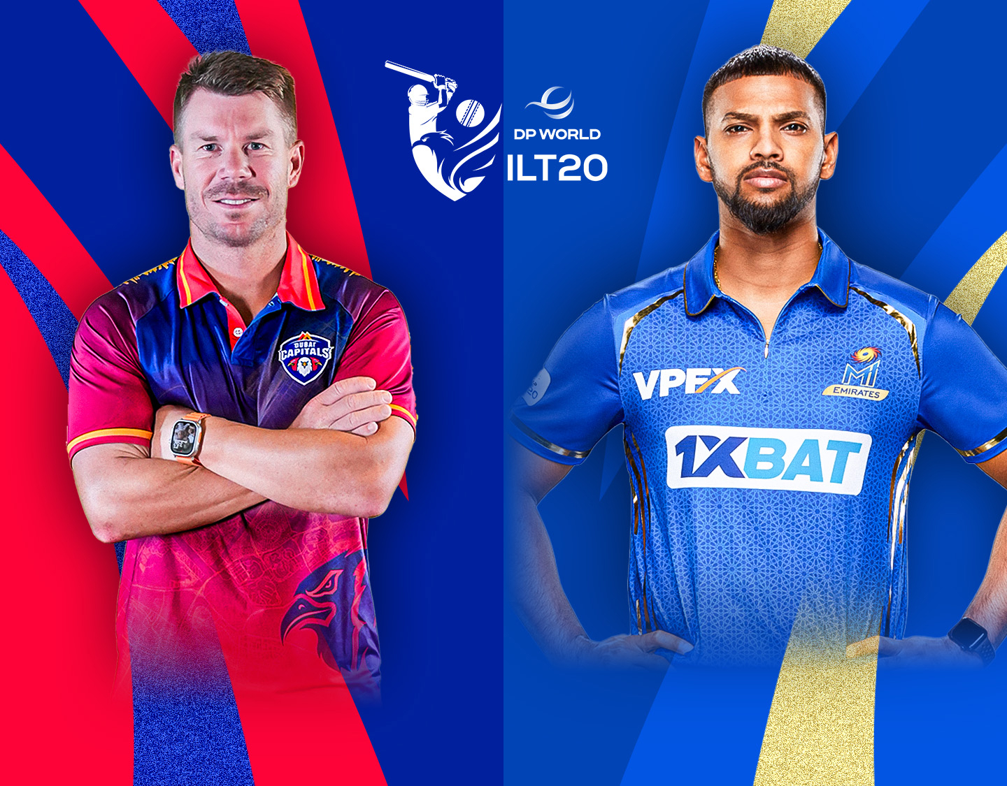 Match 1 of dp world international league t20, 2025: dubai capitals vs mi emirates banner