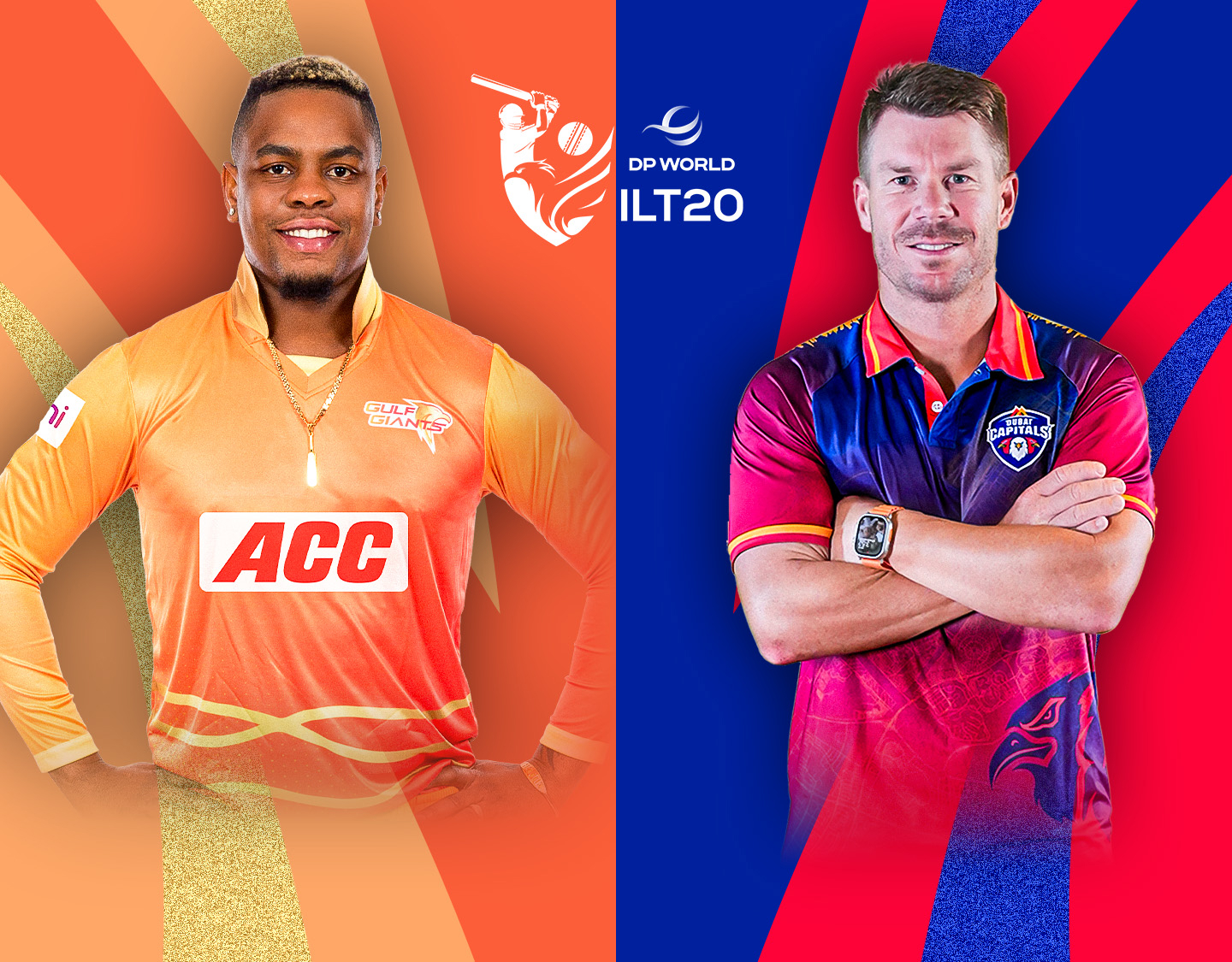 Match 10 of dp world international league t20, 2025: gulf giants vs dubai capitals banner