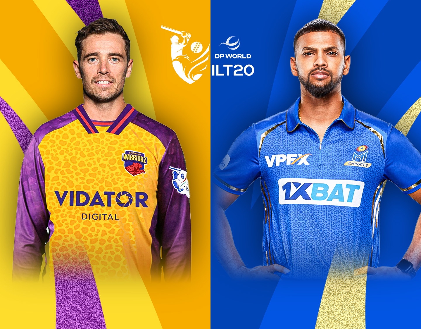 Match 11 of dp world international league t20, 2025: sharjah warriorz vs mi emirates banner