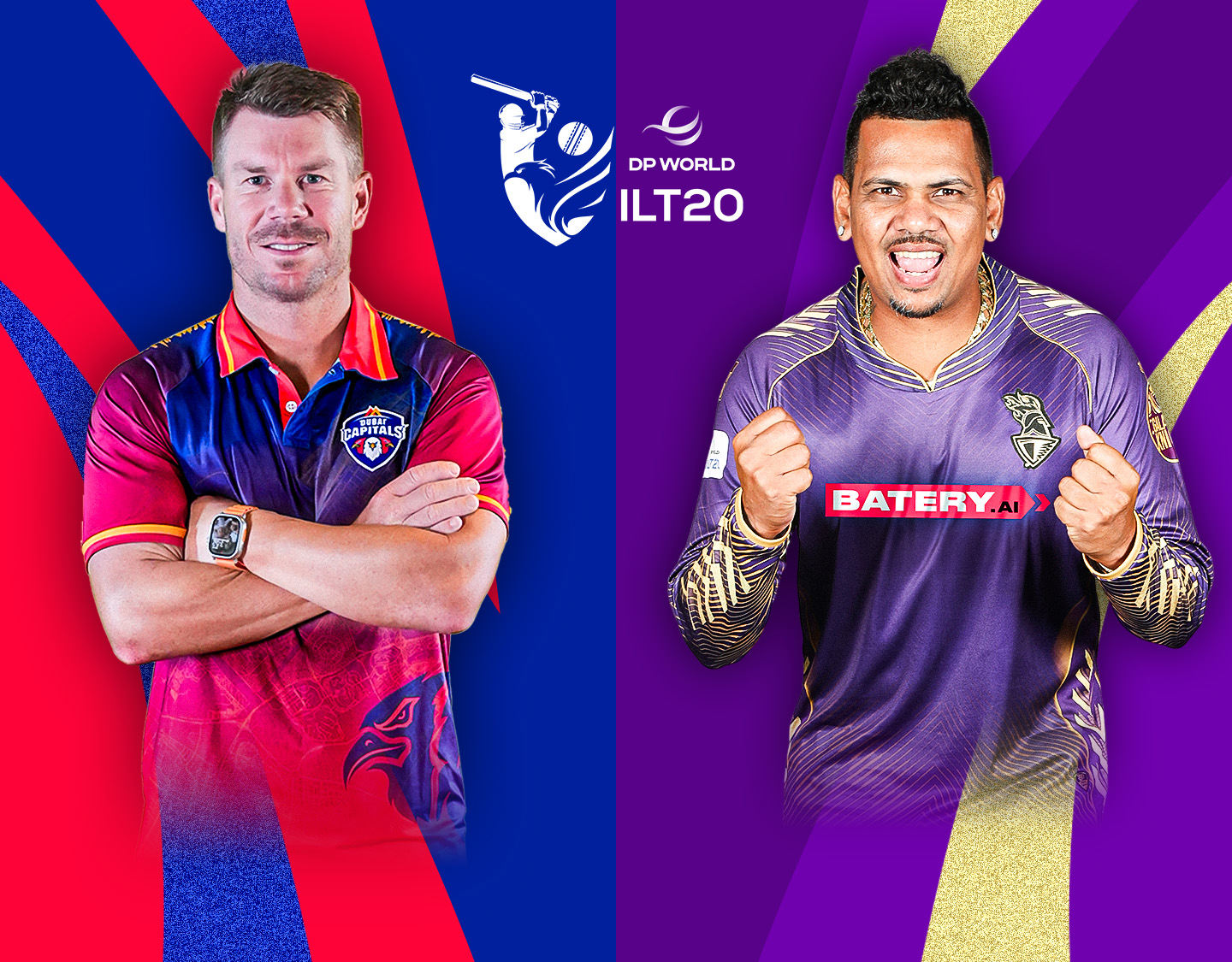 Match 29 of dp world international league t20, 2025: dubai capitals vs abu dhabi knight riders banner