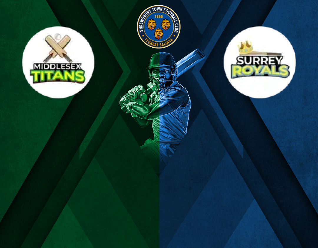 Match 8 of jamaica t10, 2025: middlesex titans vs surrey royals banner