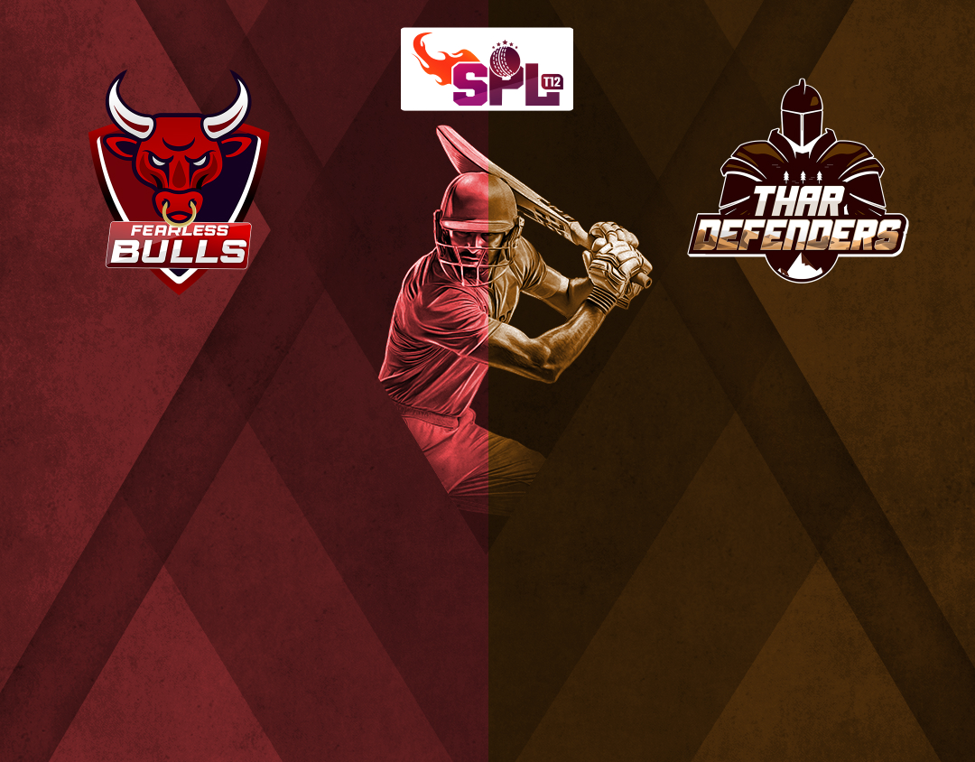 Match #3 of spl t12: fearless bulls vs thar defenders banner