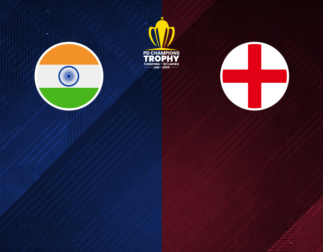 Match #3 of pd champions trophy: india pd vs england pd banner