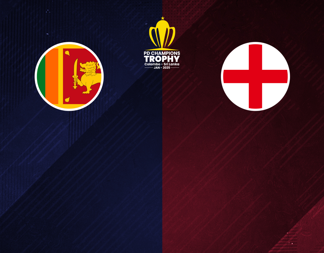 Match #7 of pd champions trophy: sri lanka pd vs england pd banner