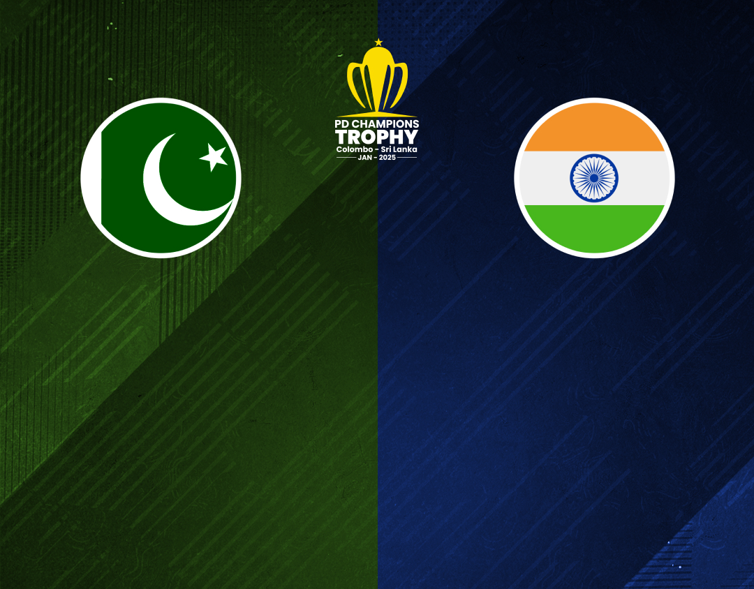 Match #8 of pd champions trophy: pakistan pd vs india pd banner