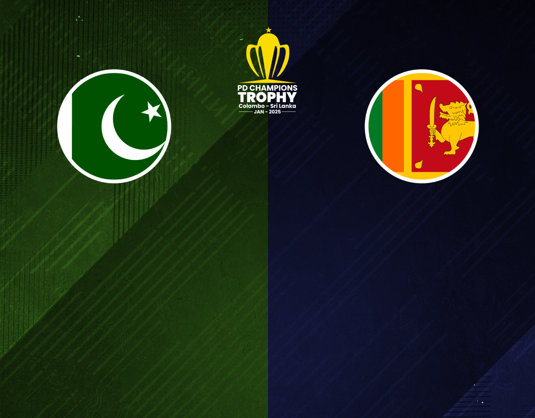 Match #10 of pd champions trophy: pakistan pd vs sri lanka pd banner