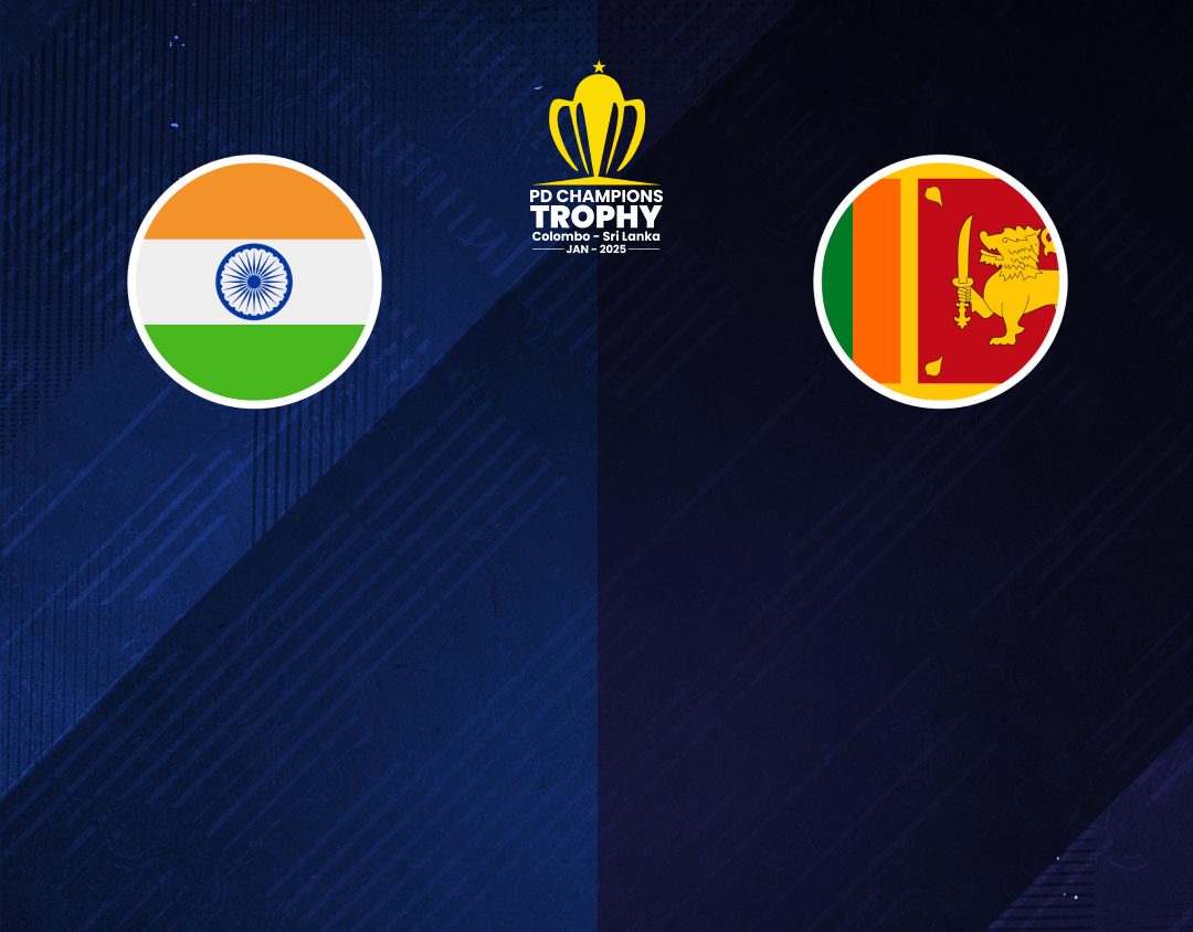 Match #12 of pd champions trophy: india pd vs sri lanka pd banner