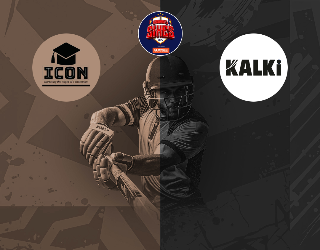Match 4 of guwahati sixes tournament, 2025: icon cricket academy vs kalki banner