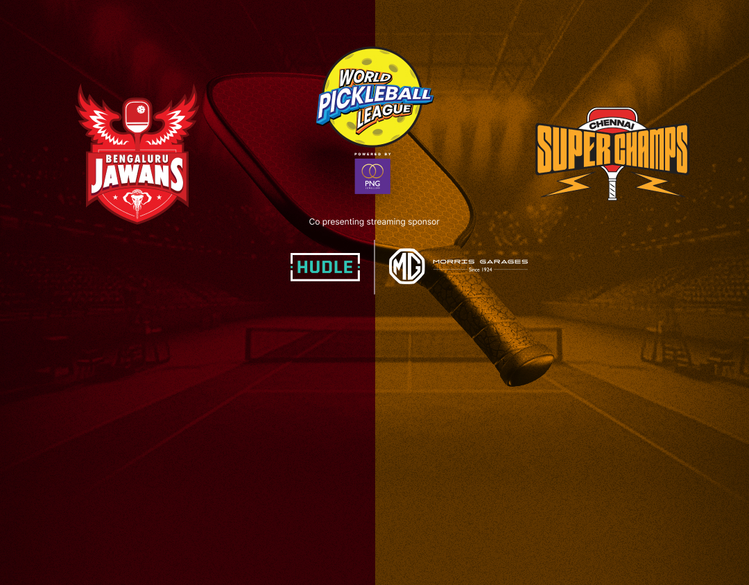 Match #2 of world pickleball league banner