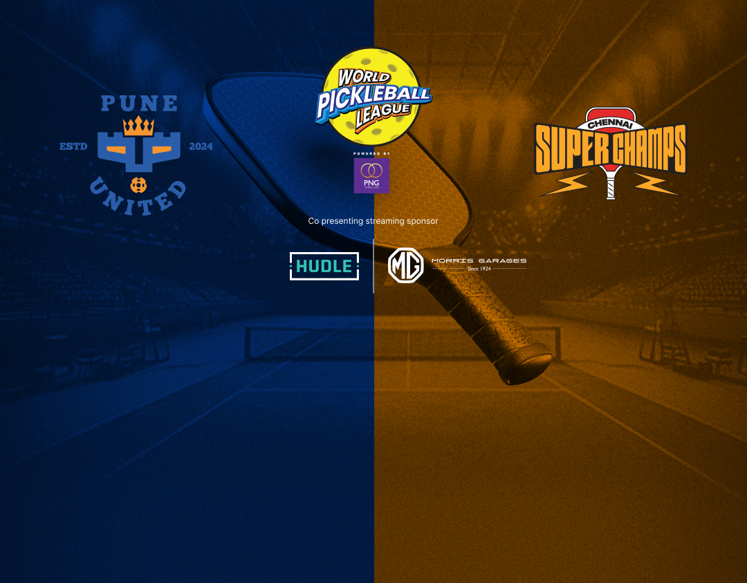 Match #11 of world pickleball league banner